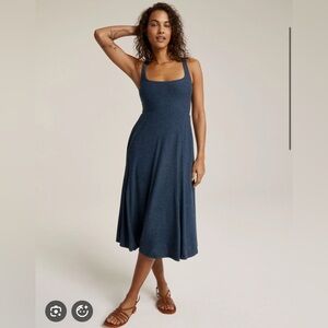 Beyond Yoga Blue Midi Dress